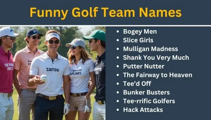 Funny golf team names