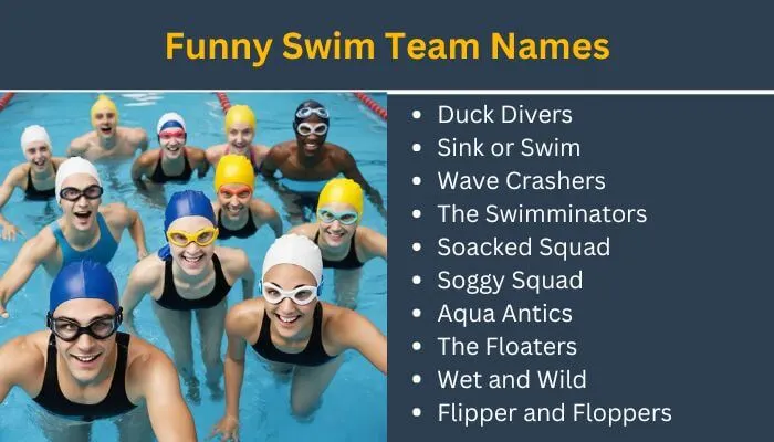 Funny swim team names