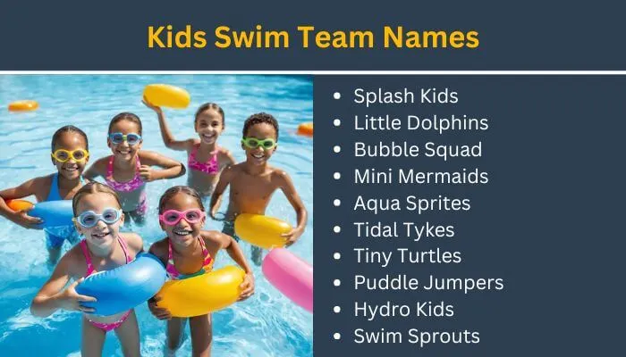 Kids swim team names
