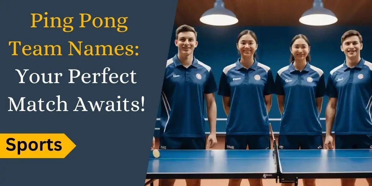 Ping pong team names