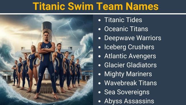 Titanic Swim Team names