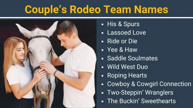 Couple's Rodeo team names