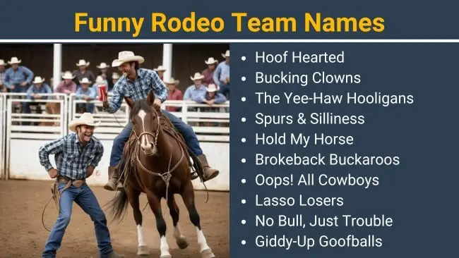 Funny Rodeo team names