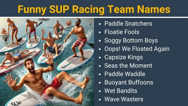 Funny Sup racing team names