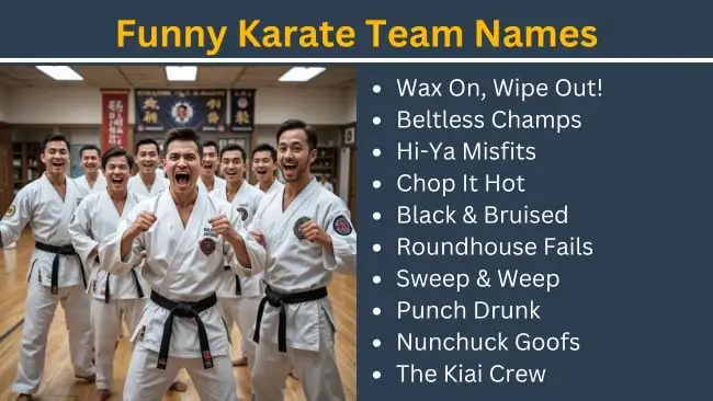 Funny karate team names