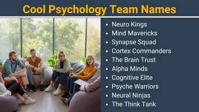 Cool Psychology team names