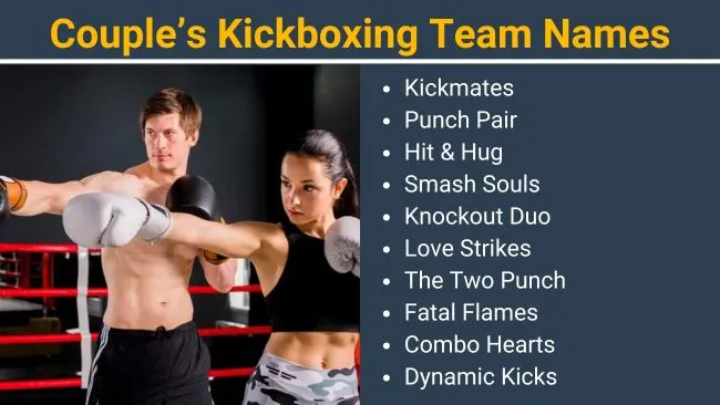 Couple Kickboxing team names