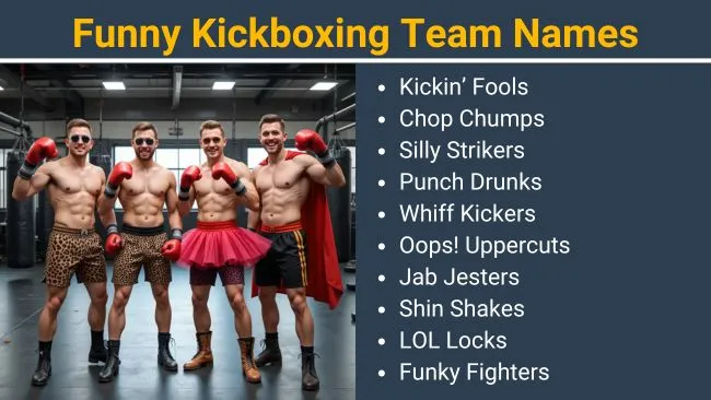 Funny Kickboxing team names