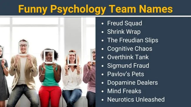 Funny Psychology team names