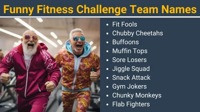 Funny fitness challenge team names