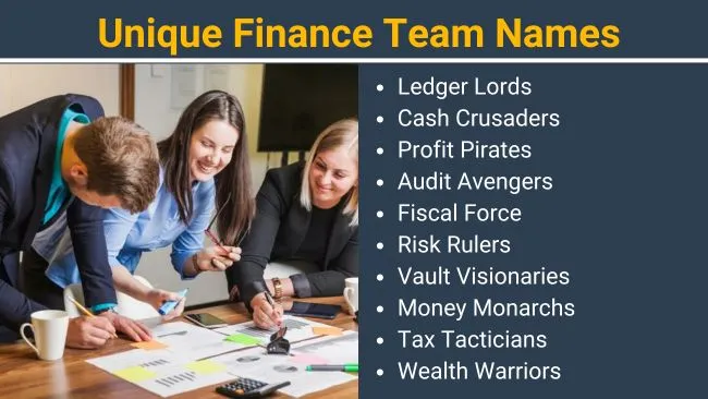 Unique Finance team names
