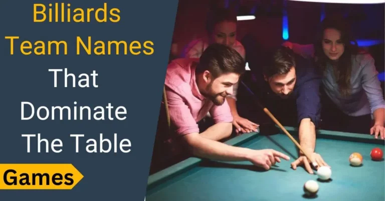 Billiards team names
