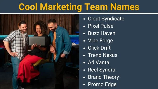 Cool Marketing team names