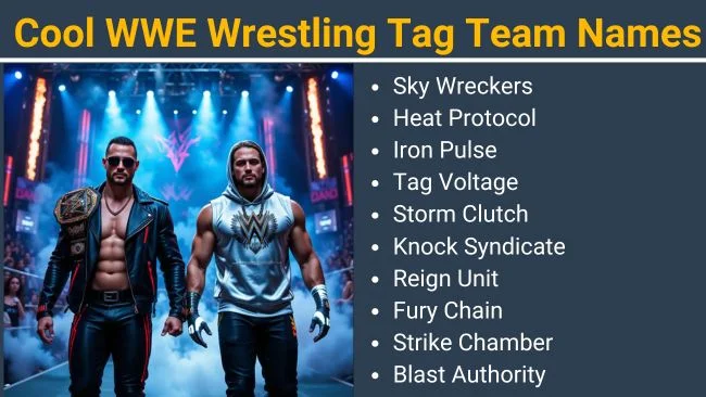 Cool WWE Wrestling Tag team names