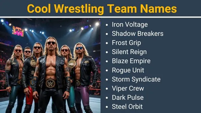 Cool Wrestling team names