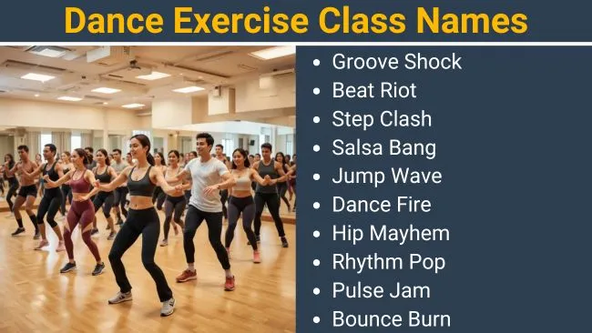 Dance Exercise class names