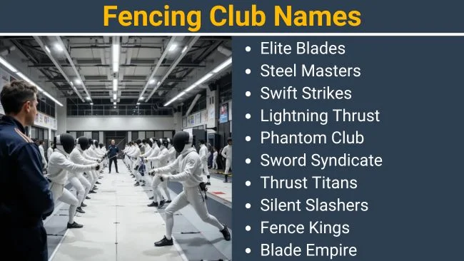 Fencing club names