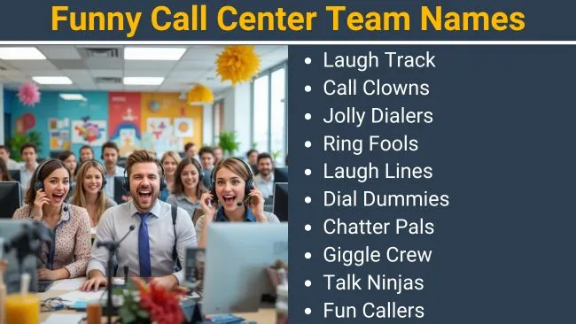 Funny Call Center team names