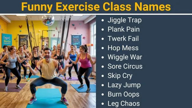 Funny Exercise class names