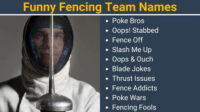 Funny Fencing team names