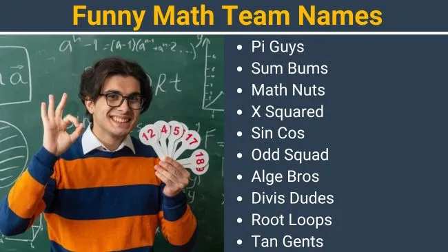 Funny Math team names
