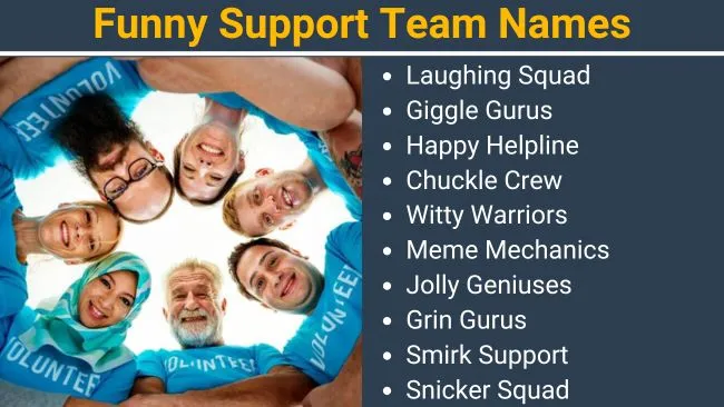 Funny Support team names