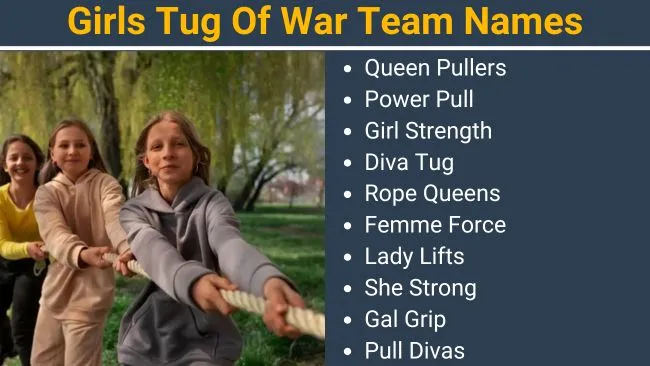 Girls Tug Of War Team names