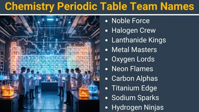 Group names for Periodic table