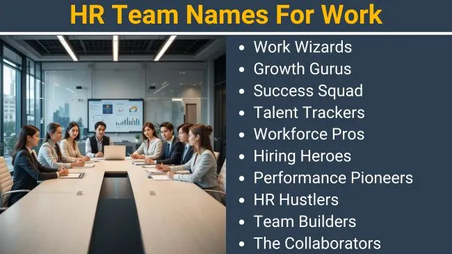HR Team Names For Work