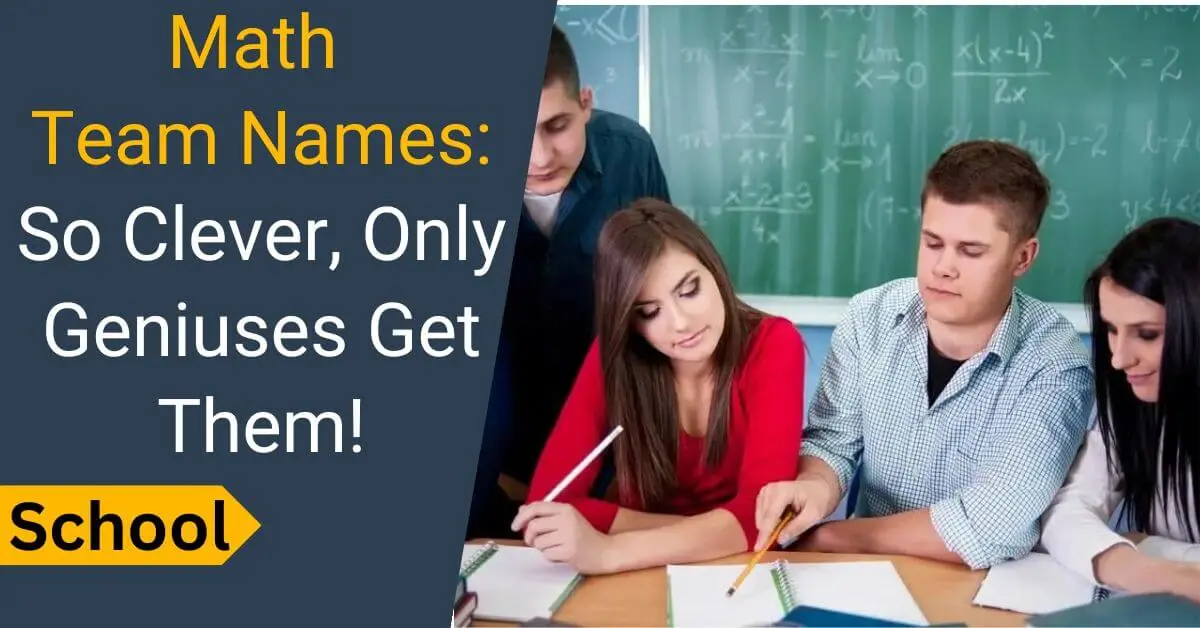 Math team names