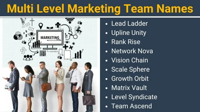 Multi Level Marketing team names