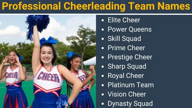 Professional Cheerleading Team Names