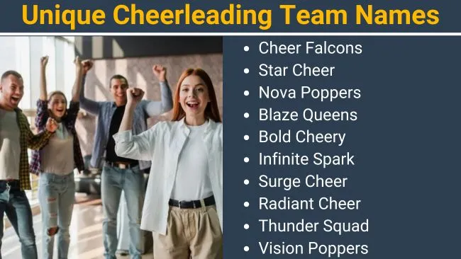 Unique Cheerleading Team Names