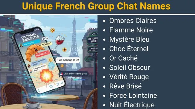 Unique French Group Chat Names