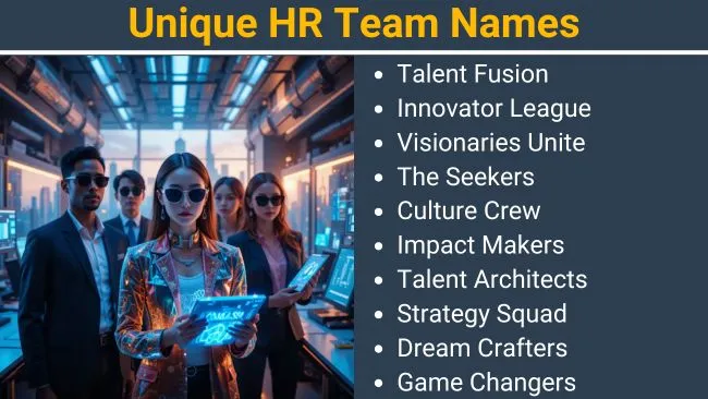 Unique HR Team Names