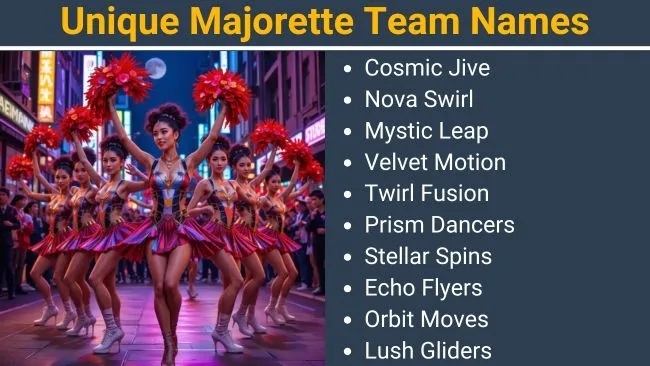 Unique Majorette Team names