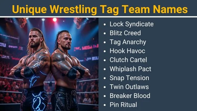 Unique Wrestling Tag team names