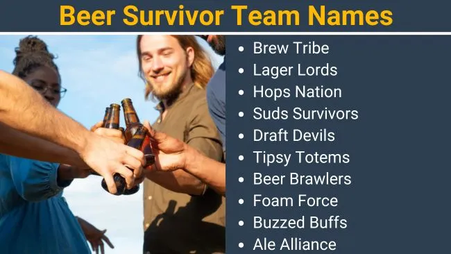 Beer Survivor Team Names