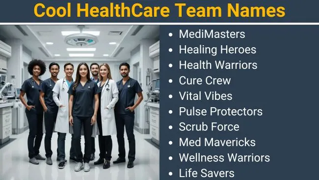 Cool Healthcare Team Names
