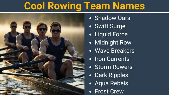 Cool Rowing Team Names