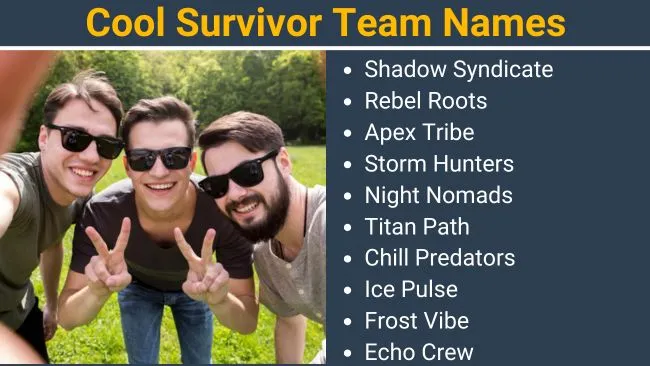 Cool Survivor Team Names