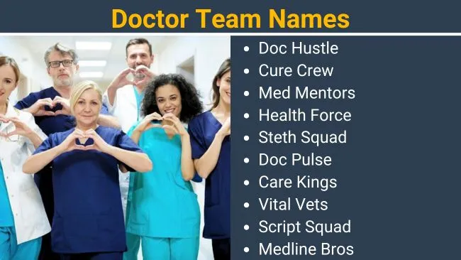 Doctor Team names