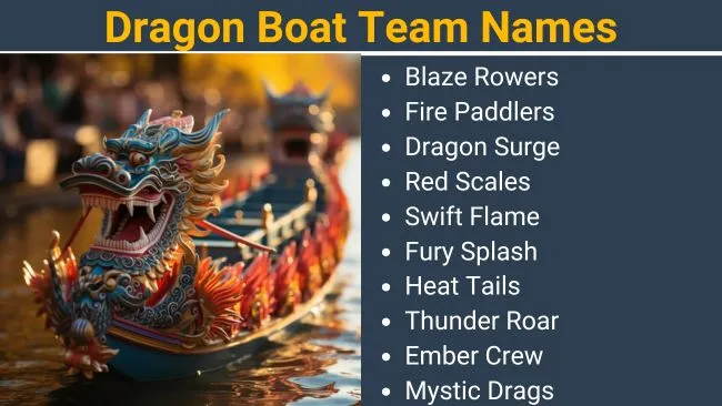 Dragon Boat Team Names