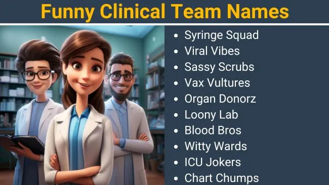 Funny Clinical Team Names