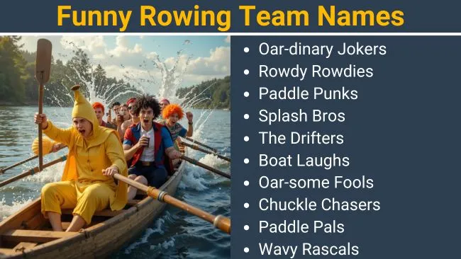 Funny Rowing Team Names