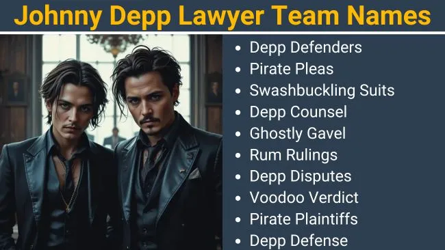 Johnny Depp Lawyer Team names