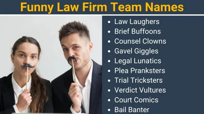 Funny Law Firm Team names