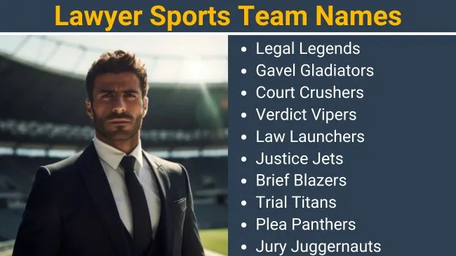 Lawyer Sports Team names