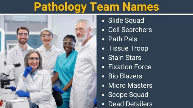 Pathology Team Names