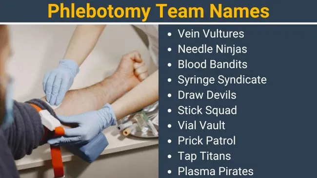 Phlebotomy Team Names